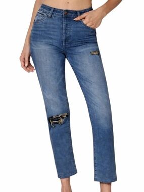 Evereve The Ever Straight Jeans Size 29 Medium Wash Denim